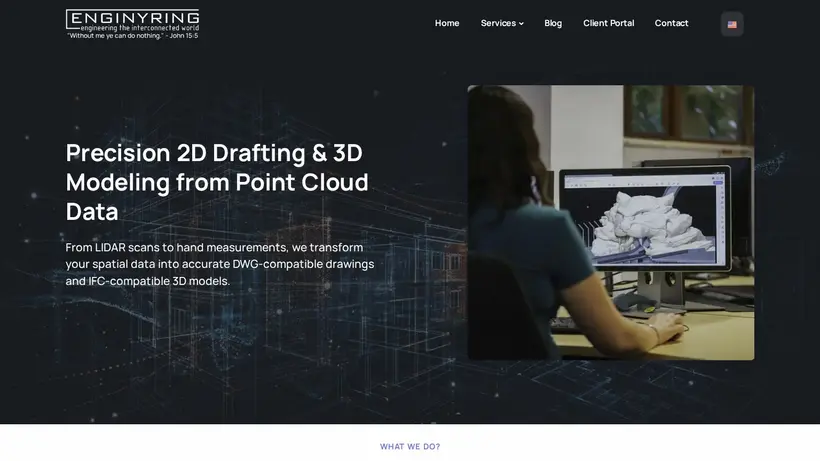 Enginyring homepage screenshot