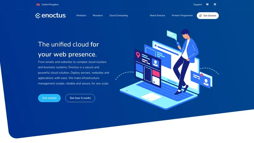 Enoctus.co.uk homepage screenshot