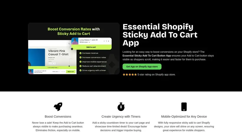 Essential-Apps homepage screenshot