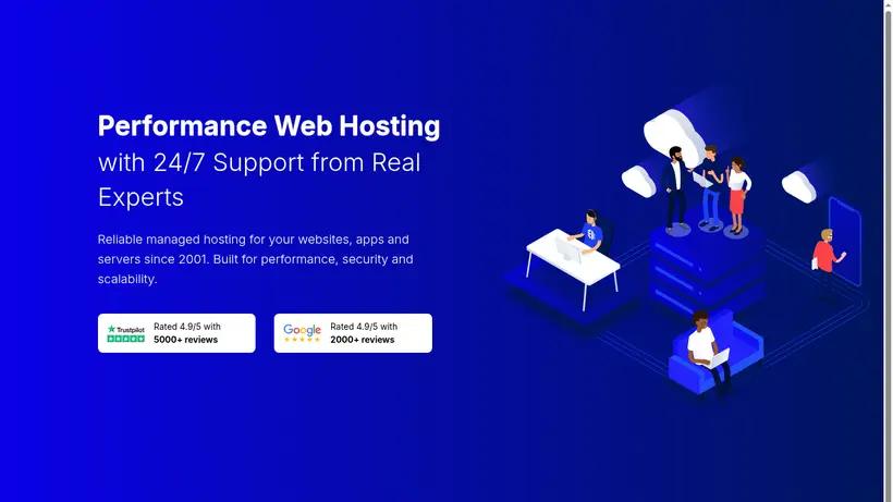 eUKhost homepage screenshot