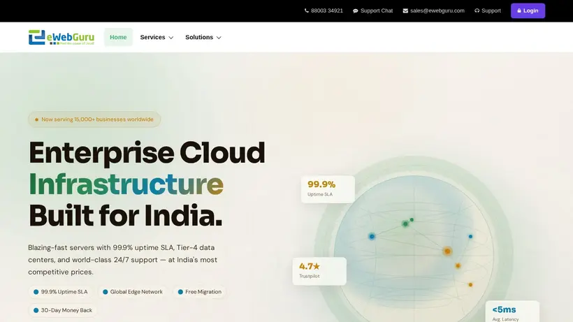 eWebGuru homepage screenshot
