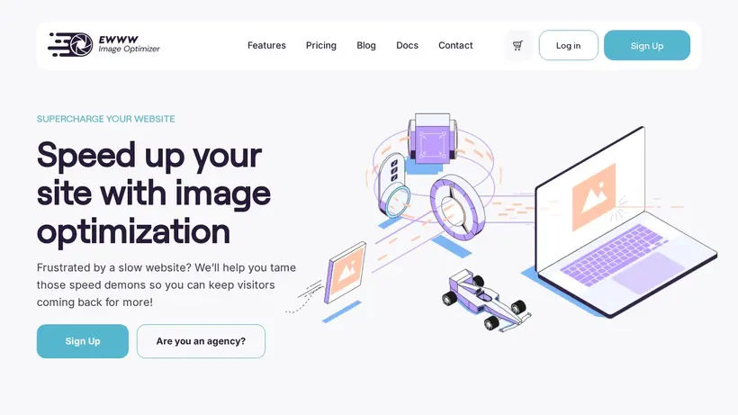 EWWW homepage screenshot