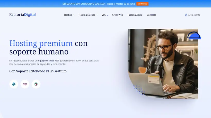 FactoriaDigital homepage screenshot