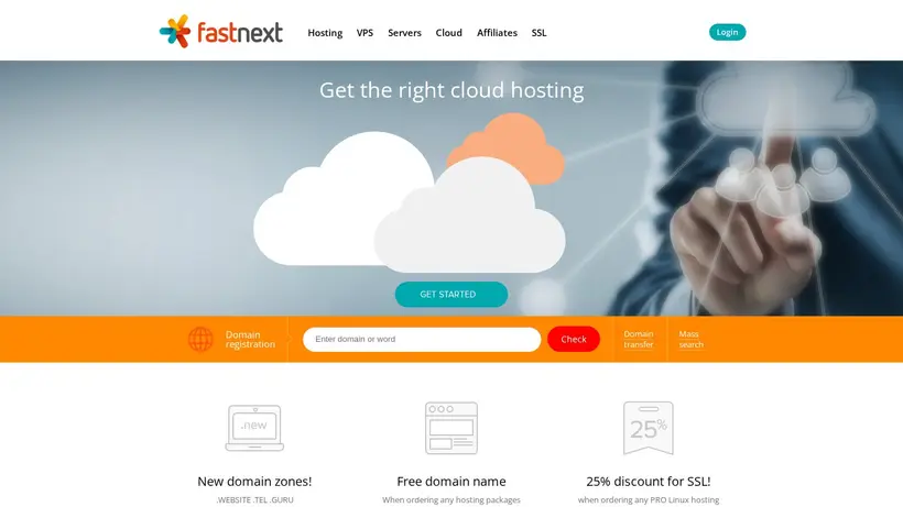 Fastnext homepage screenshot