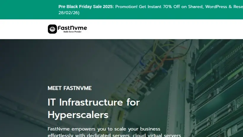 Fastnvme homepage screenshot