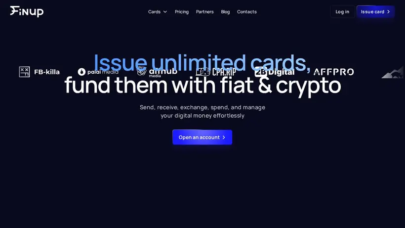 FinUp homepage screenshot