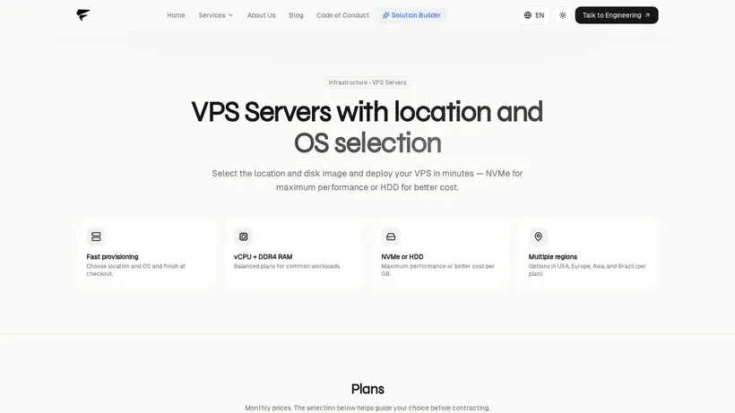 Flooyd homepage screenshot