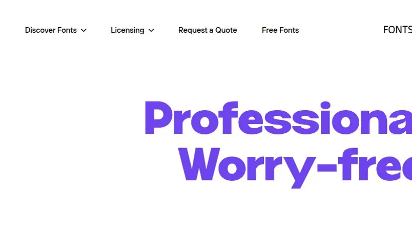 FontSpring homepage screenshot