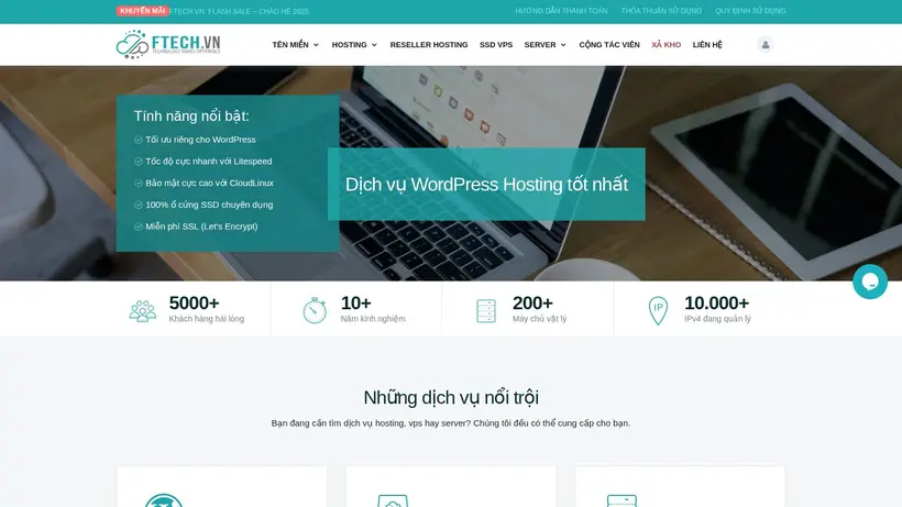 Ftech.vn homepage screenshot