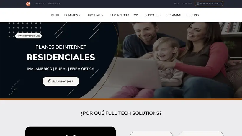 Fulltech homepage screenshot