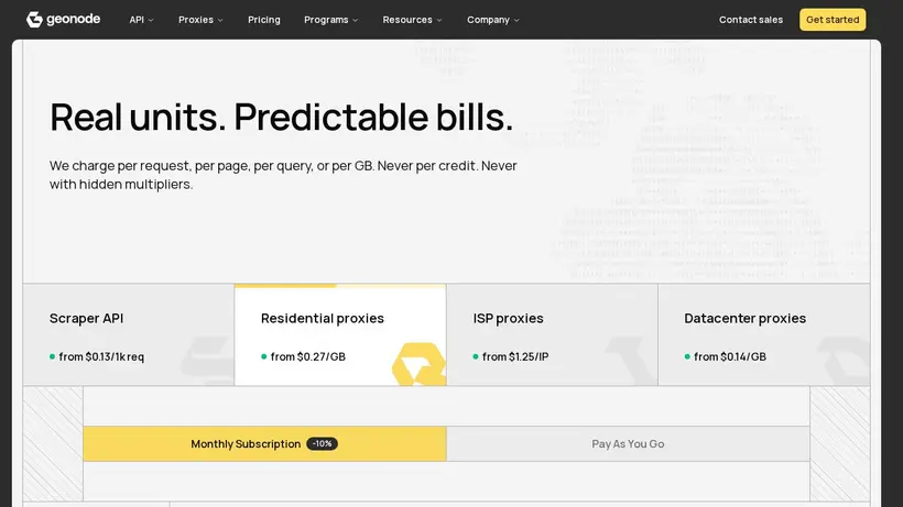 Geonode homepage screenshot