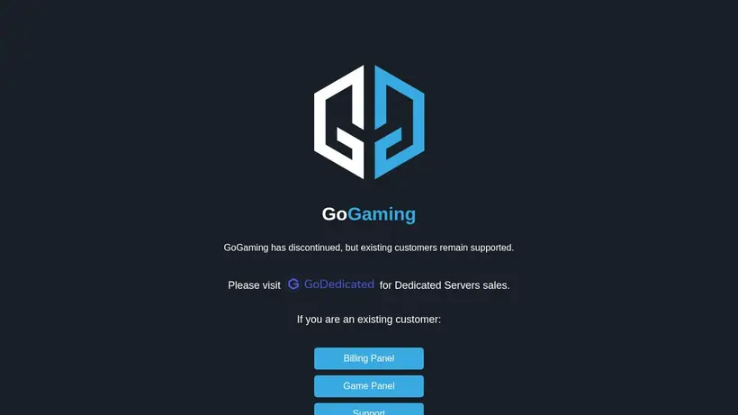 GoGaming homepage screenshot