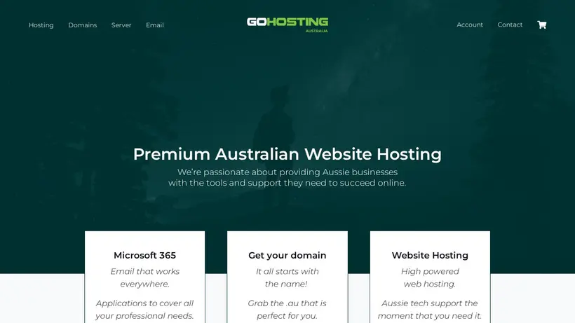 GoHosting homepage screenshot