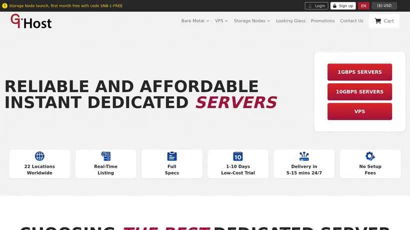 GTHost homepage screenshot