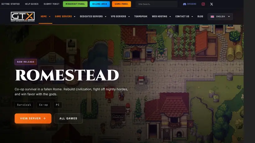 GTXGaming homepage screenshot