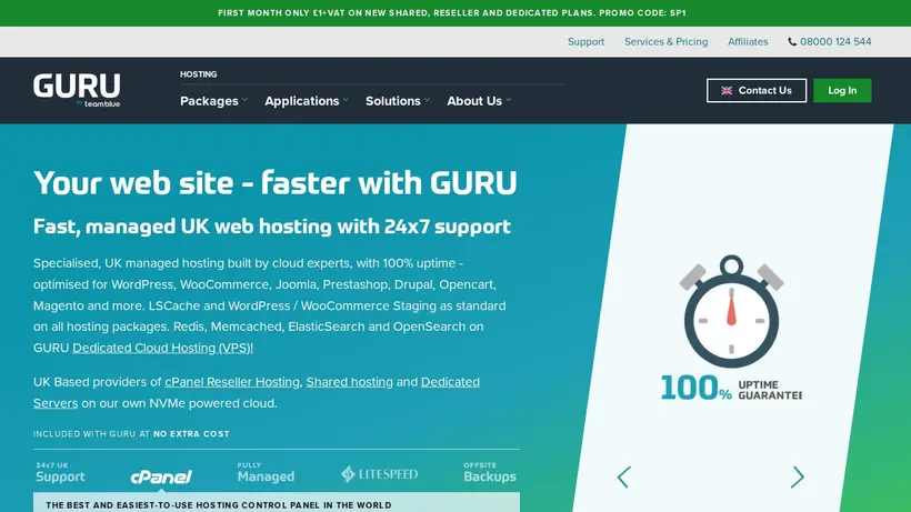 Guru.co.uk homepage screenshot