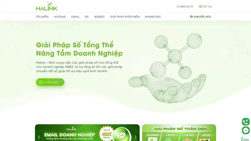 HaLink homepage screenshot