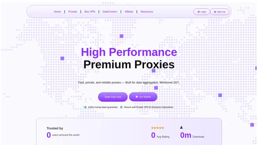 HighProxies homepage screenshot