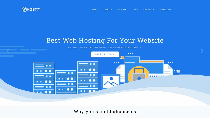 Host-71 homepage screenshot