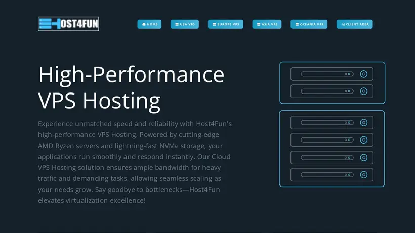 Host4Fun homepage screenshot