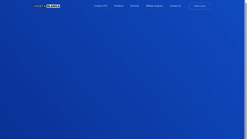 HostaBlanca homepage screenshot