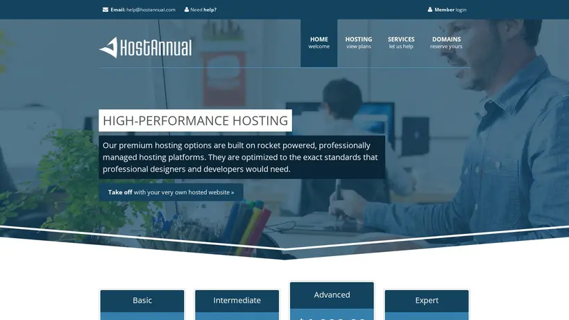 HostAnnual homepage screenshot