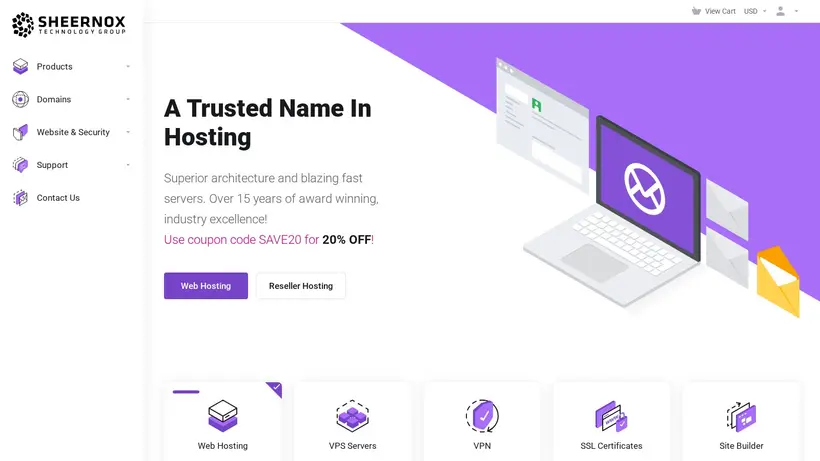 HostBlizzard homepage screenshot