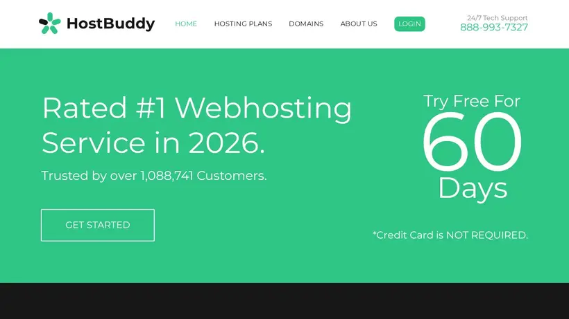 HostBuddy homepage screenshot