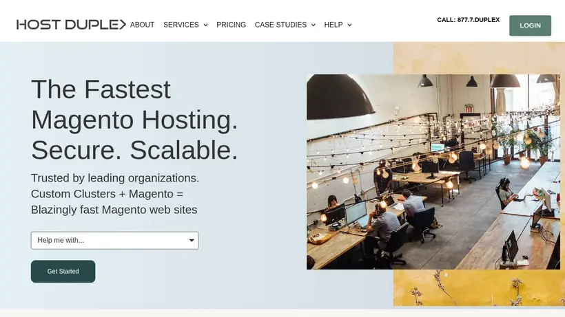 Host Duplex homepage screenshot