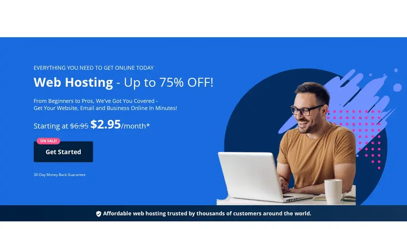 HostHero homepage screenshot