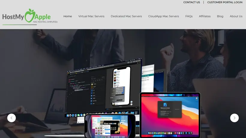 HostMyApple homepage screenshot