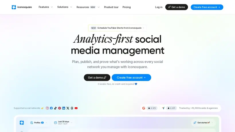 Iconosquare homepage screenshot
