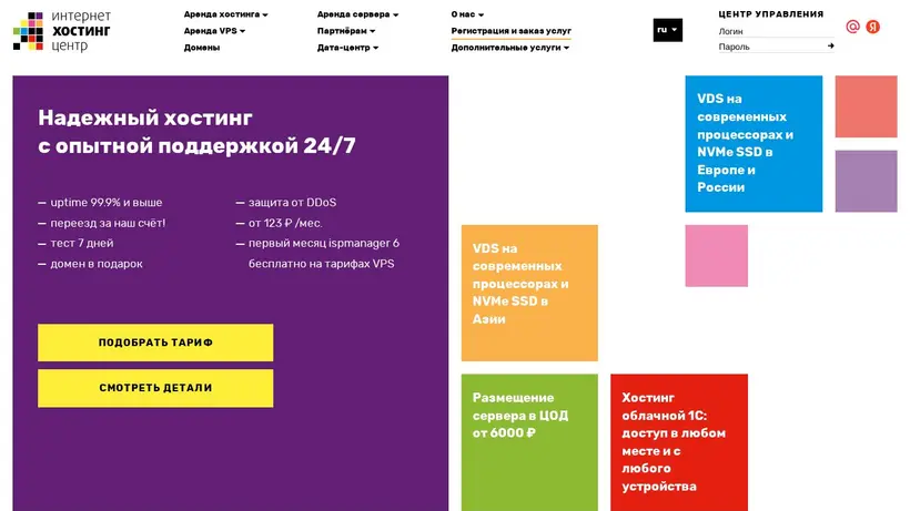 IHC.RU homepage screenshot