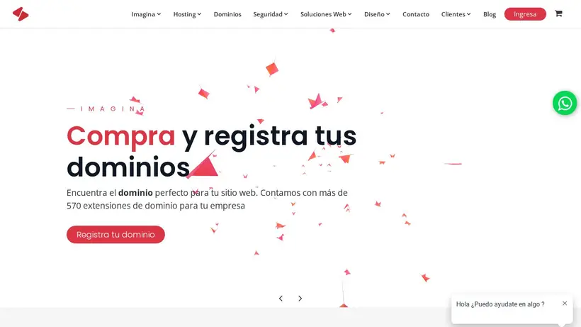 Imagina Colombia homepage screenshot
