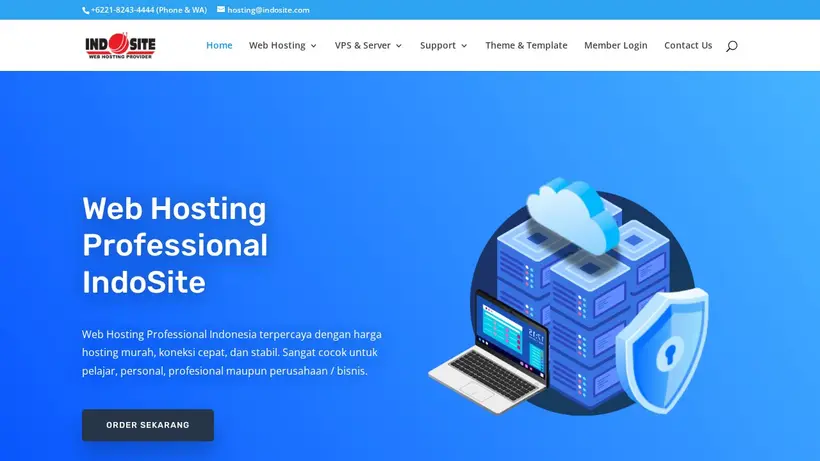 Indo Site homepage screenshot