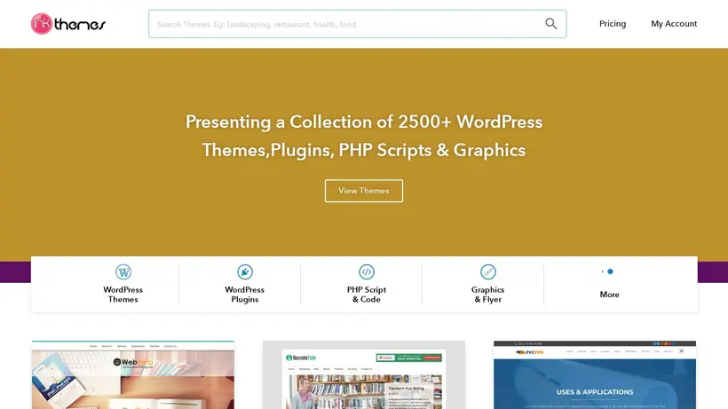 InkThemes homepage screenshot