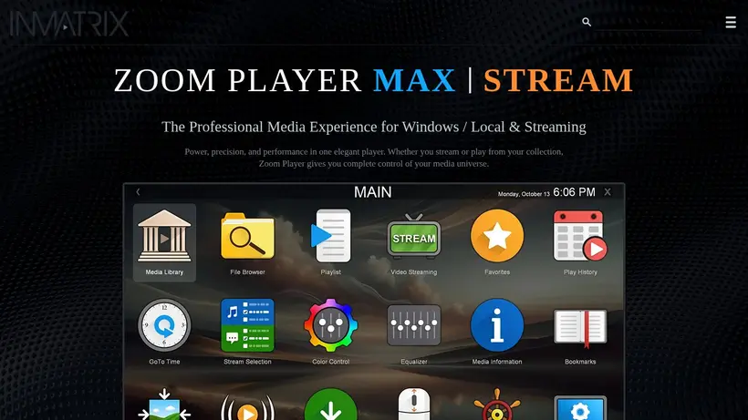 InMatrix homepage screenshot