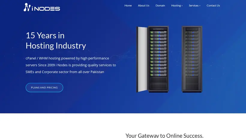 i Nodes PK homepage screenshot