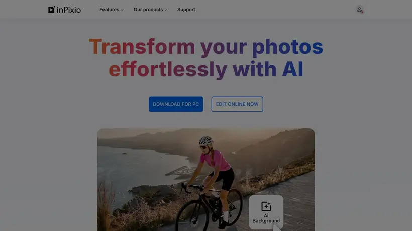in Pixio homepage screenshot