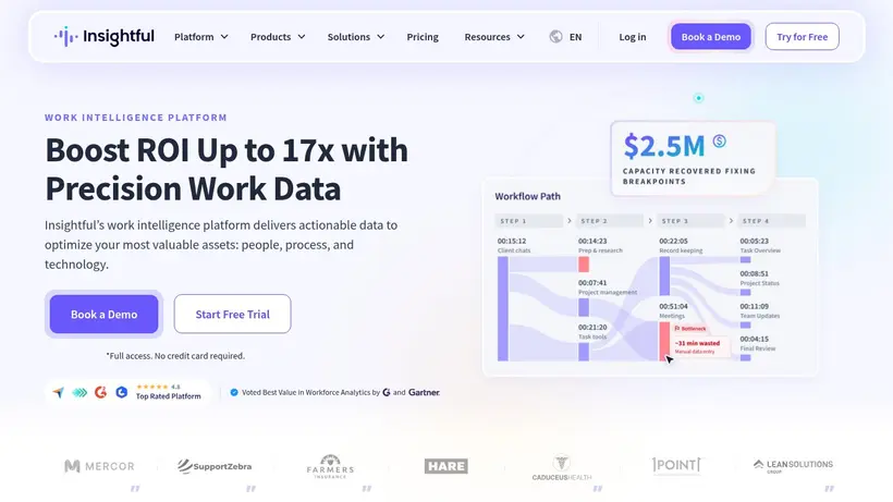 Insightful homepage screenshot