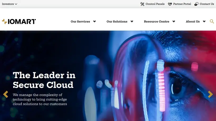 iomart.io homepage screenshot