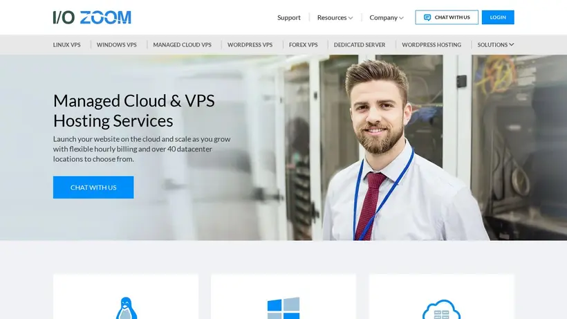 IOZoom homepage screenshot