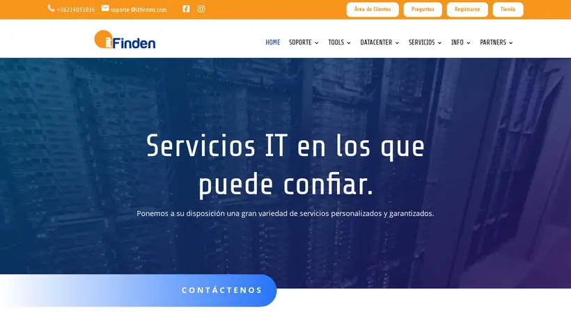 IT Finden homepage screenshot