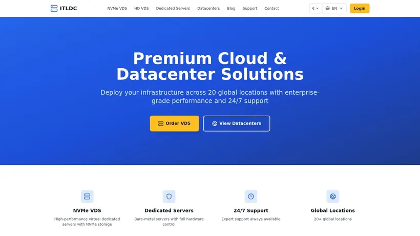 ITLDC homepage screenshot