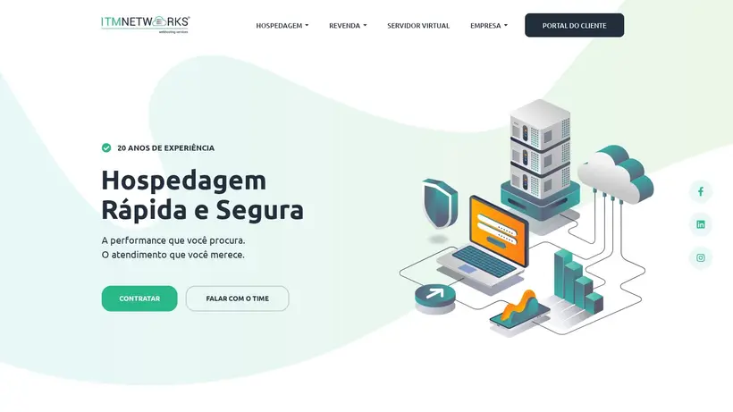 ITM Networks BR homepage screenshot