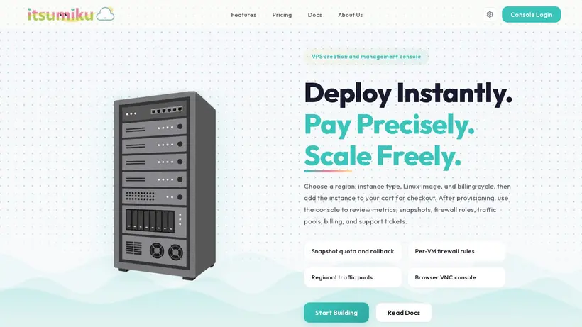 Itsumiku homepage screenshot