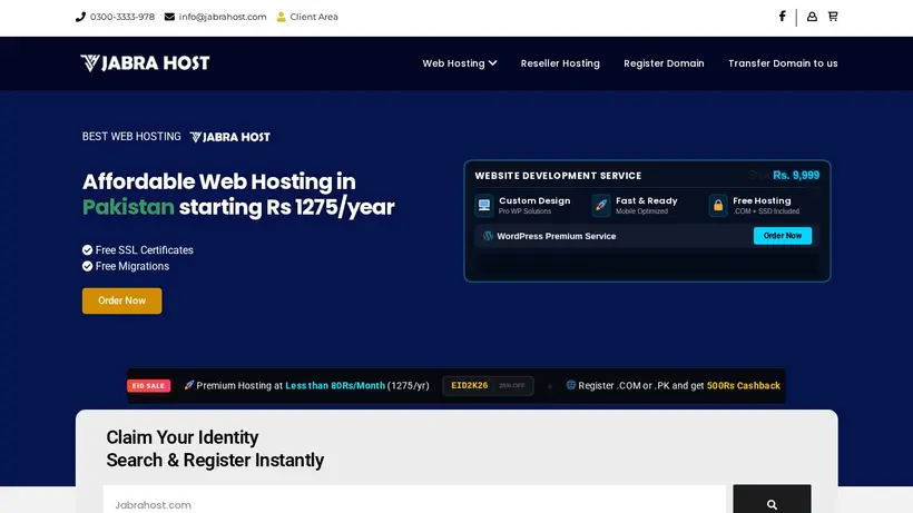 Jabra Host homepage screenshot