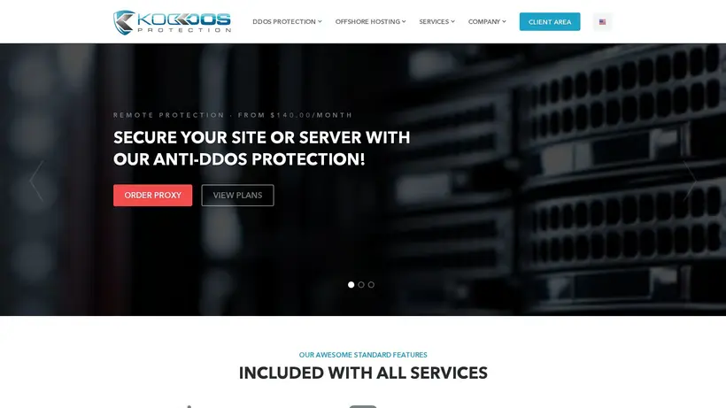 KoDDoS homepage screenshot