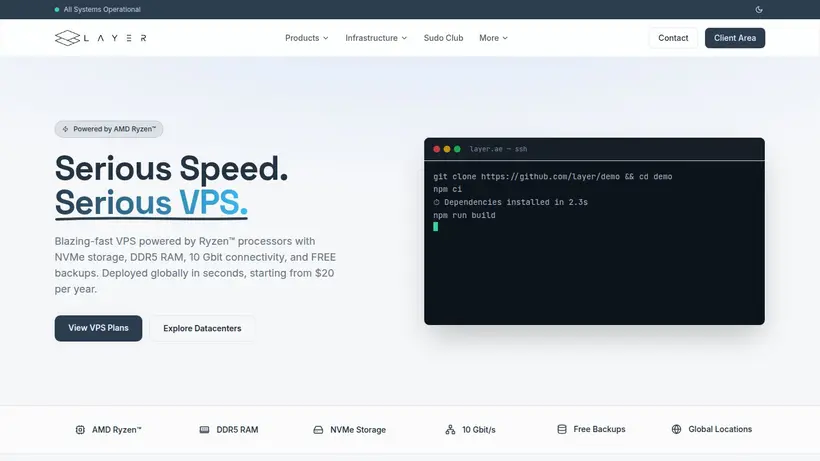 Layer.ae homepage screenshot