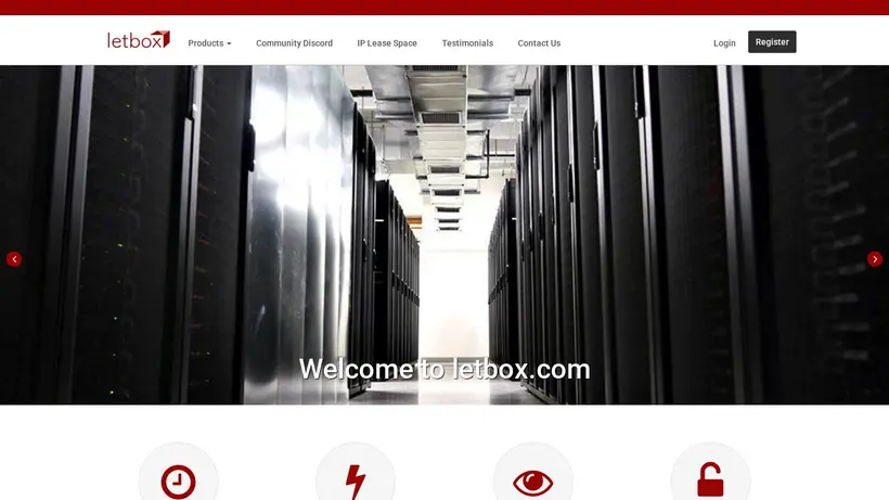 Letbox homepage screenshot